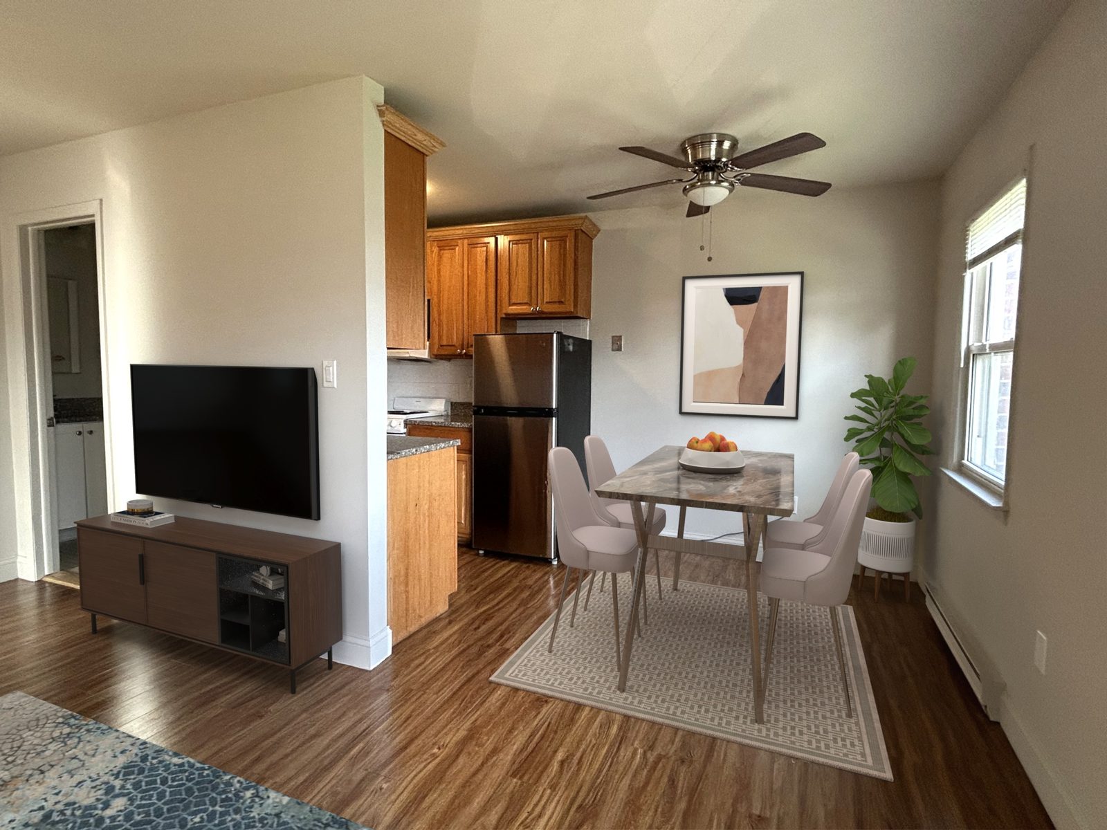 One-bedroom kitchen at Black Rock Gardens