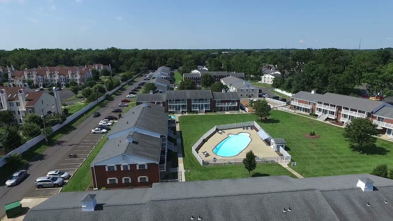 Aerial view of Brittany Springs in Levittown, PA