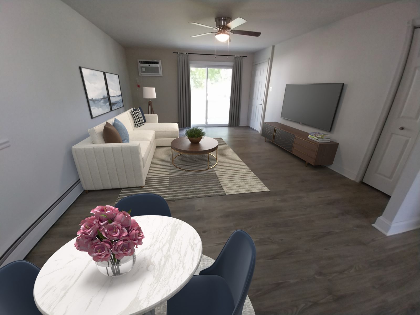 Spacious living room at Brittany Springs
