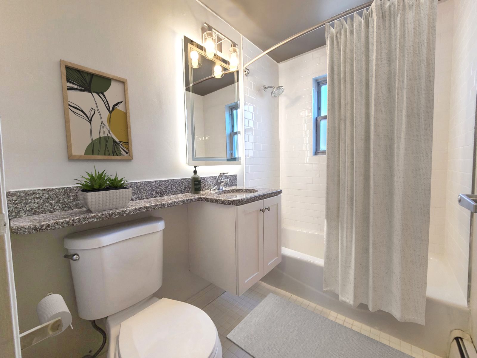 Bathroom at Colonial Village