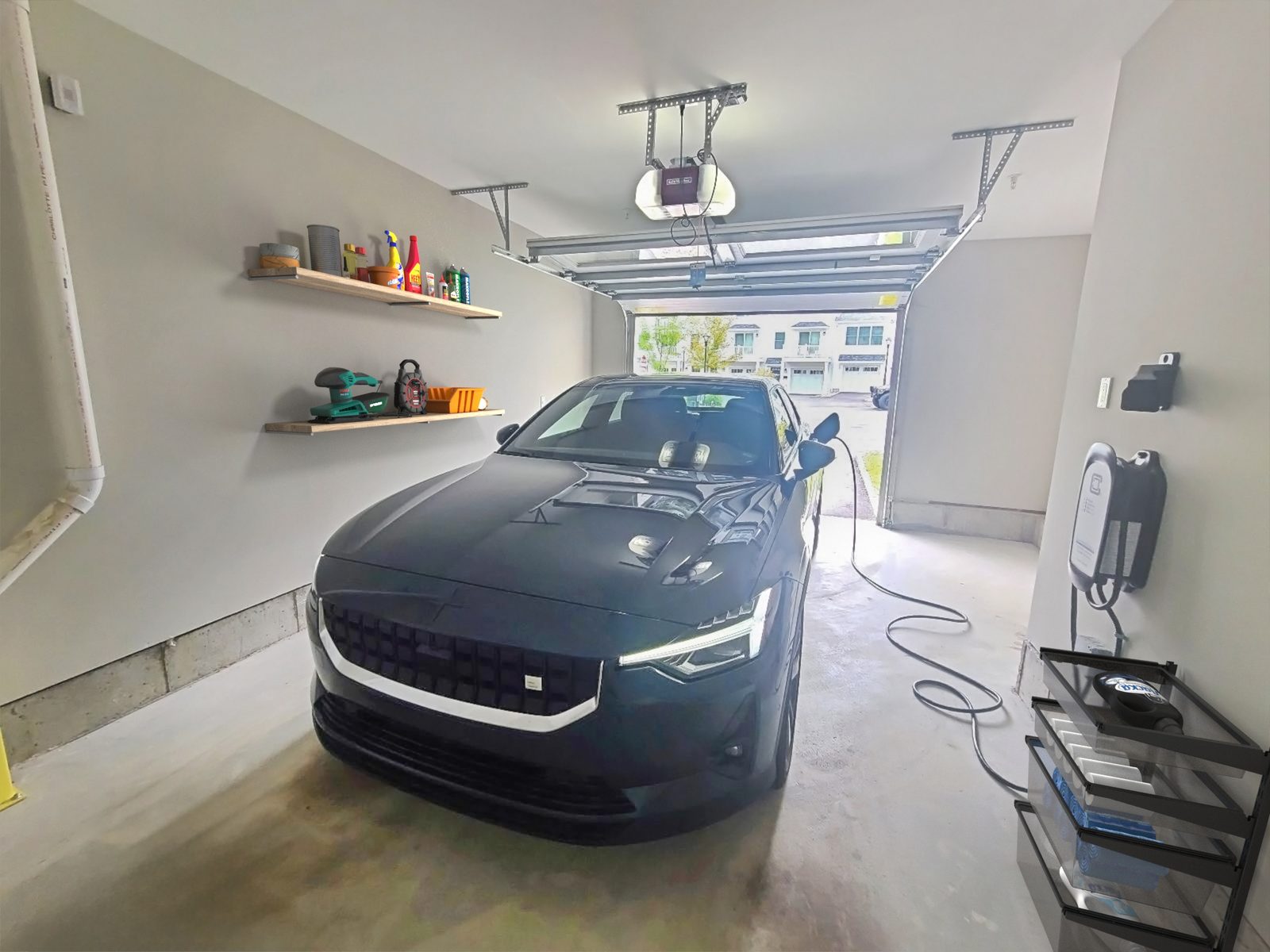 Private garage with EV charging